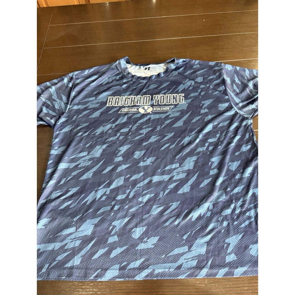 BYU Cougars T-Shirt Brigham Young University NCAA Men's Size 3XL Blue